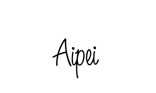 Design your own signature with our free online signature maker. With this signature software, you can create a handwritten (Angelique-Rose-font-FFP) signature for name Aipei. Aipei signature style 5 images and pictures png