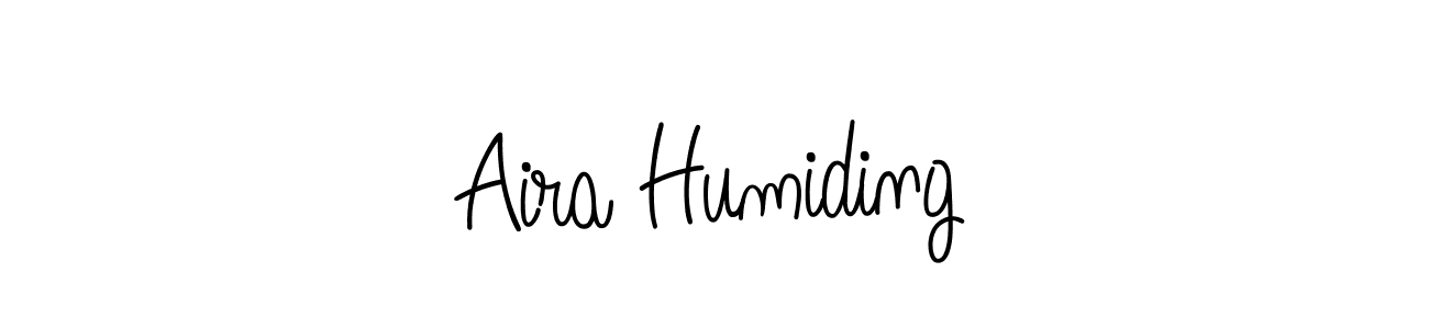 The best way (Angelique-Rose-font-FFP) to make a short signature is to pick only two or three words in your name. The name Aira Humiding include a total of six letters. For converting this name. Aira Humiding signature style 5 images and pictures png