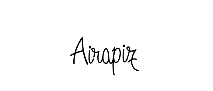 How to make Airapiz name signature. Use Angelique-Rose-font-FFP style for creating short signs online. This is the latest handwritten sign. Airapiz signature style 5 images and pictures png