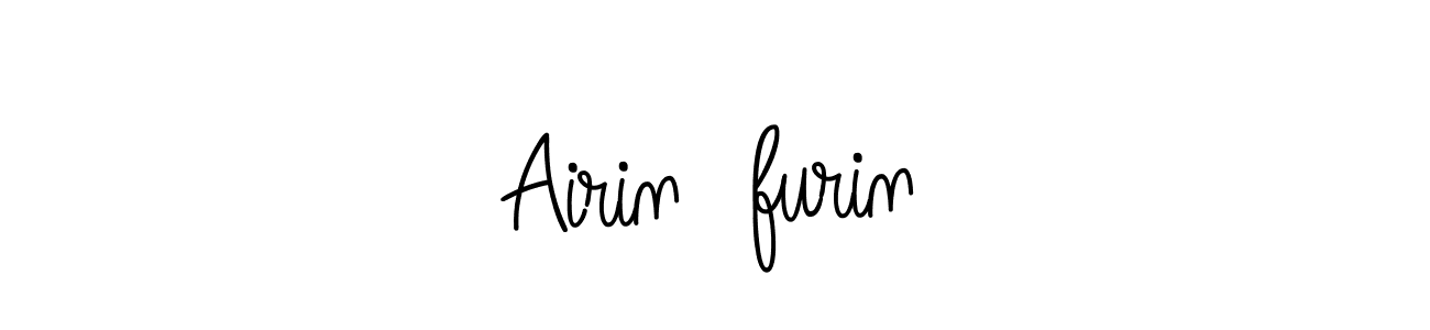 Also we have Airin　furin name is the best signature style. Create professional handwritten signature collection using Angelique-Rose-font-FFP autograph style. Airin　furin signature style 5 images and pictures png