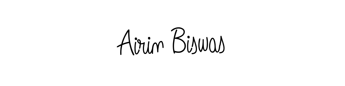 The best way (Angelique-Rose-font-FFP) to make a short signature is to pick only two or three words in your name. The name Airin Biswas include a total of six letters. For converting this name. Airin Biswas signature style 5 images and pictures png