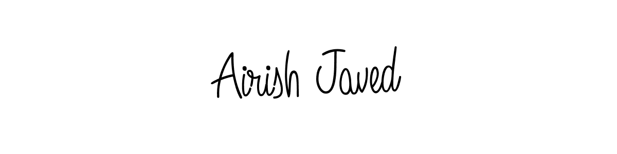 Design your own signature with our free online signature maker. With this signature software, you can create a handwritten (Angelique-Rose-font-FFP) signature for name Airish Javed. Airish Javed signature style 5 images and pictures png