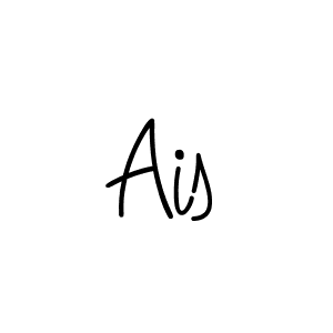 Ais stylish signature style. Best Handwritten Sign (Angelique-Rose-font-FFP) for my name. Handwritten Signature Collection Ideas for my name Ais. Ais signature style 5 images and pictures png