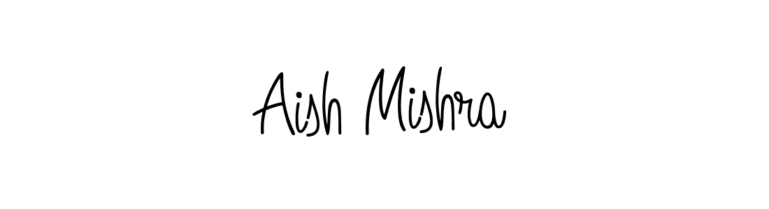 Make a beautiful signature design for name Aish Mishra. With this signature (Angelique-Rose-font-FFP) style, you can create a handwritten signature for free. Aish Mishra signature style 5 images and pictures png