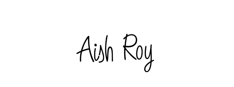 You should practise on your own different ways (Angelique-Rose-font-FFP) to write your name (Aish Roy) in signature. don't let someone else do it for you. Aish Roy signature style 5 images and pictures png