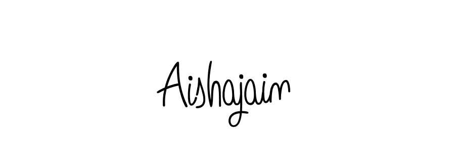 Use a signature maker to create a handwritten signature online. With this signature software, you can design (Angelique-Rose-font-FFP) your own signature for name Aishajain. Aishajain signature style 5 images and pictures png