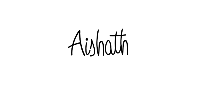 Make a beautiful signature design for name Aishath. With this signature (Angelique-Rose-font-FFP) style, you can create a handwritten signature for free. Aishath signature style 5 images and pictures png