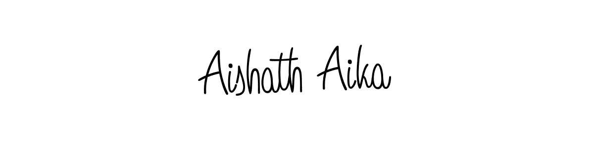 if you are searching for the best signature style for your name Aishath Aika. so please give up your signature search. here we have designed multiple signature styles  using Angelique-Rose-font-FFP. Aishath Aika signature style 5 images and pictures png