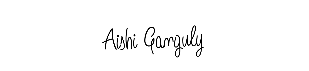Aishi Ganguly stylish signature style. Best Handwritten Sign (Angelique-Rose-font-FFP) for my name. Handwritten Signature Collection Ideas for my name Aishi Ganguly. Aishi Ganguly signature style 5 images and pictures png