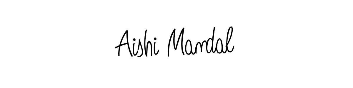 The best way (Angelique-Rose-font-FFP) to make a short signature is to pick only two or three words in your name. The name Aishi Mandal include a total of six letters. For converting this name. Aishi Mandal signature style 5 images and pictures png