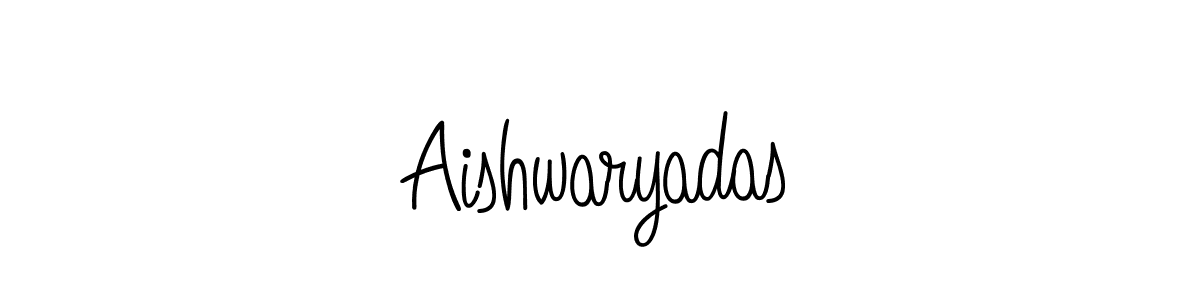 Design your own signature with our free online signature maker. With this signature software, you can create a handwritten (Angelique-Rose-font-FFP) signature for name Aishwaryadas. Aishwaryadas signature style 5 images and pictures png