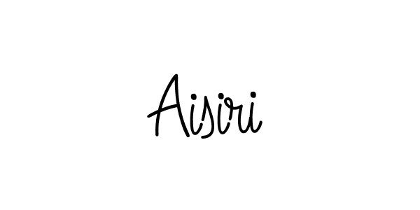 You should practise on your own different ways (Angelique-Rose-font-FFP) to write your name (Aisiri) in signature. don't let someone else do it for you. Aisiri signature style 5 images and pictures png