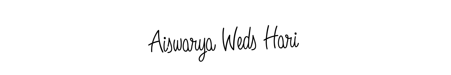 Make a beautiful signature design for name Aiswarya Weds Hari. Use this online signature maker to create a handwritten signature for free. Aiswarya Weds Hari signature style 5 images and pictures png