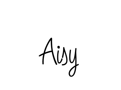 You should practise on your own different ways (Angelique-Rose-font-FFP) to write your name (Aisy) in signature. don't let someone else do it for you. Aisy signature style 5 images and pictures png