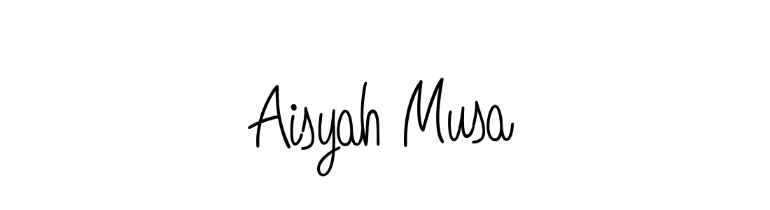 if you are searching for the best signature style for your name Aisyah Musa. so please give up your signature search. here we have designed multiple signature styles  using Angelique-Rose-font-FFP. Aisyah Musa signature style 5 images and pictures png