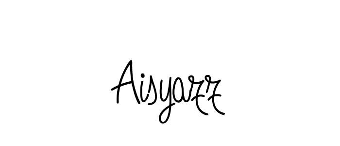 You should practise on your own different ways (Angelique-Rose-font-FFP) to write your name (Aisyazz) in signature. don't let someone else do it for you. Aisyazz signature style 5 images and pictures png