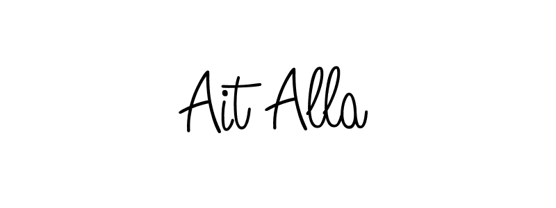 How to make Ait Alla signature? Angelique-Rose-font-FFP is a professional autograph style. Create handwritten signature for Ait Alla name. Ait Alla signature style 5 images and pictures png