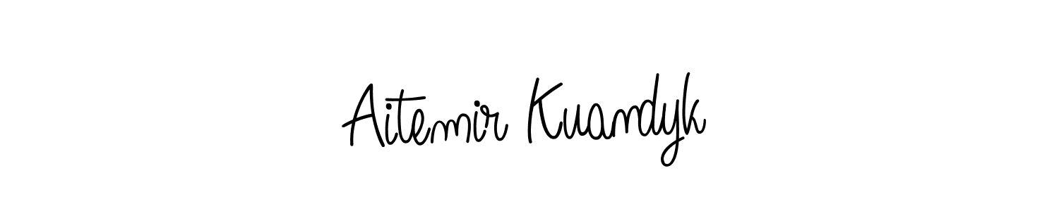 How to Draw Aitemir Kuandyk signature style? Angelique-Rose-font-FFP is a latest design signature styles for name Aitemir Kuandyk. Aitemir Kuandyk signature style 5 images and pictures png