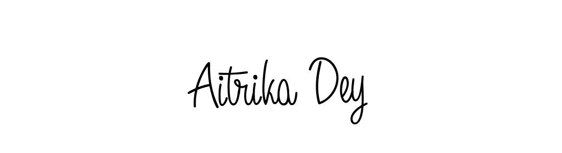 Design your own signature with our free online signature maker. With this signature software, you can create a handwritten (Angelique-Rose-font-FFP) signature for name Aitrika Dey. Aitrika Dey signature style 5 images and pictures png