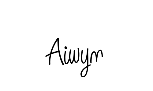 How to Draw Aiwyn signature style? Angelique-Rose-font-FFP is a latest design signature styles for name Aiwyn. Aiwyn signature style 5 images and pictures png