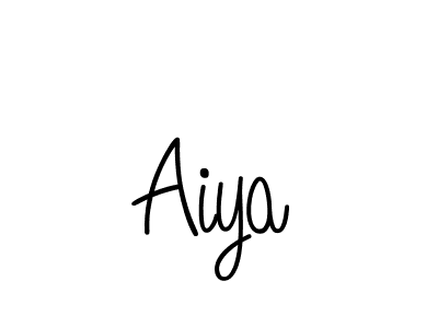 Aiya stylish signature style. Best Handwritten Sign (Angelique-Rose-font-FFP) for my name. Handwritten Signature Collection Ideas for my name Aiya. Aiya signature style 5 images and pictures png