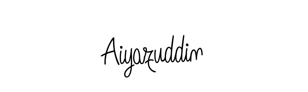 Use a signature maker to create a handwritten signature online. With this signature software, you can design (Angelique-Rose-font-FFP) your own signature for name Aiyazuddin. Aiyazuddin signature style 5 images and pictures png