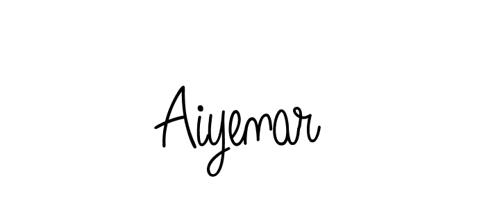 You should practise on your own different ways (Angelique-Rose-font-FFP) to write your name (Aiyenar) in signature. don't let someone else do it for you. Aiyenar signature style 5 images and pictures png