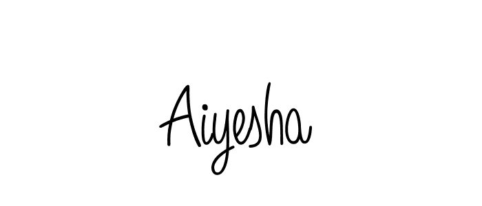 Design your own signature with our free online signature maker. With this signature software, you can create a handwritten (Angelique-Rose-font-FFP) signature for name Aiyesha. Aiyesha signature style 5 images and pictures png