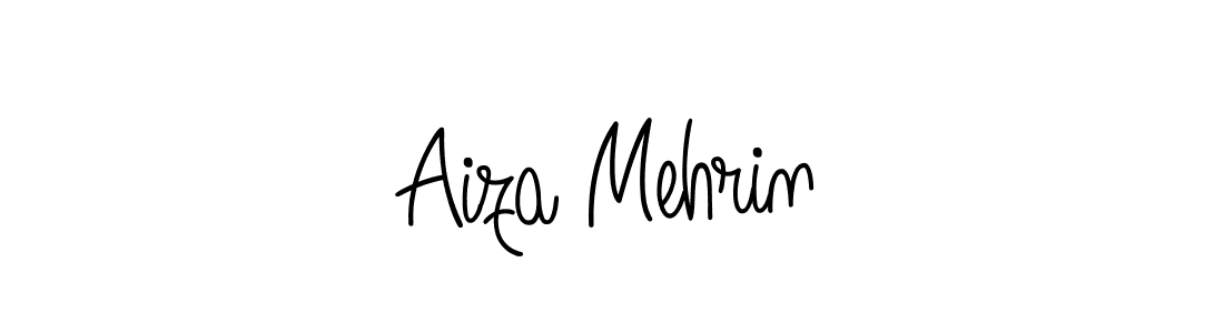Design your own signature with our free online signature maker. With this signature software, you can create a handwritten (Angelique-Rose-font-FFP) signature for name Aiza Mehrin. Aiza Mehrin signature style 5 images and pictures png