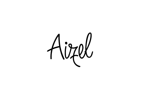 How to make Aizel name signature. Use Angelique-Rose-font-FFP style for creating short signs online. This is the latest handwritten sign. Aizel signature style 5 images and pictures png