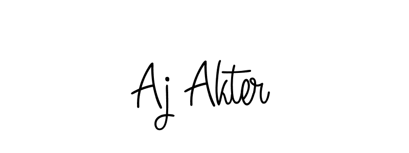 Also we have Aj Akter name is the best signature style. Create professional handwritten signature collection using Angelique-Rose-font-FFP autograph style. Aj Akter signature style 5 images and pictures png