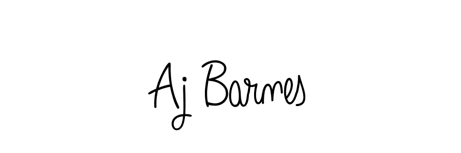 Make a beautiful signature design for name Aj Barnes. With this signature (Angelique-Rose-font-FFP) style, you can create a handwritten signature for free. Aj Barnes signature style 5 images and pictures png