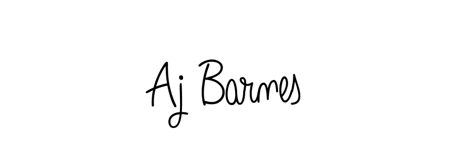 Make a beautiful signature design for name Aj Barnes. With this signature (Angelique-Rose-font-FFP) style, you can create a handwritten signature for free. Aj Barnes signature style 5 images and pictures png