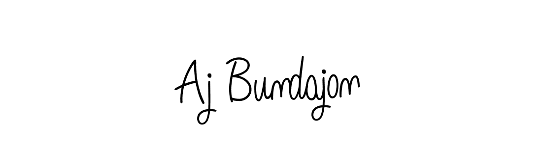 Create a beautiful signature design for name Aj Bundajon. With this signature (Angelique-Rose-font-FFP) fonts, you can make a handwritten signature for free. Aj Bundajon signature style 5 images and pictures png