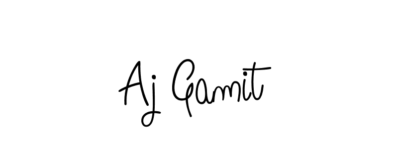 How to make Aj Gamit signature? Angelique-Rose-font-FFP is a professional autograph style. Create handwritten signature for Aj Gamit name. Aj Gamit signature style 5 images and pictures png