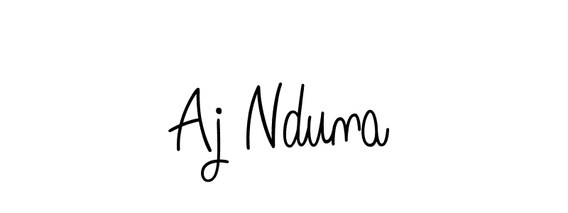 if you are searching for the best signature style for your name Aj Nduna. so please give up your signature search. here we have designed multiple signature styles  using Angelique-Rose-font-FFP. Aj Nduna signature style 5 images and pictures png