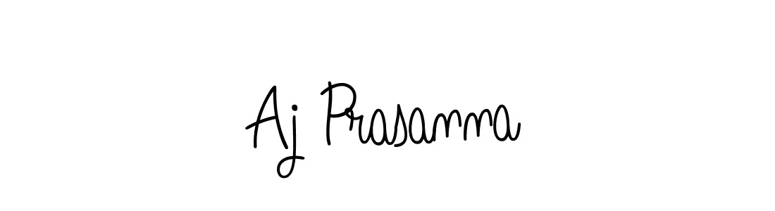 Aj Prasanna stylish signature style. Best Handwritten Sign (Angelique-Rose-font-FFP) for my name. Handwritten Signature Collection Ideas for my name Aj Prasanna. Aj Prasanna signature style 5 images and pictures png