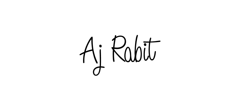 How to make Aj Rabit signature? Angelique-Rose-font-FFP is a professional autograph style. Create handwritten signature for Aj Rabit name. Aj Rabit signature style 5 images and pictures png