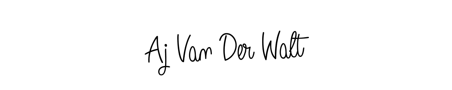 How to make Aj Van Der Walt name signature. Use Angelique-Rose-font-FFP style for creating short signs online. This is the latest handwritten sign. Aj Van Der Walt signature style 5 images and pictures png