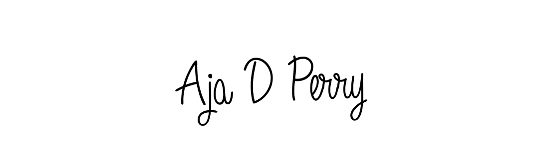 Make a beautiful signature design for name Aja D Perry. With this signature (Angelique-Rose-font-FFP) style, you can create a handwritten signature for free. Aja D Perry signature style 5 images and pictures png