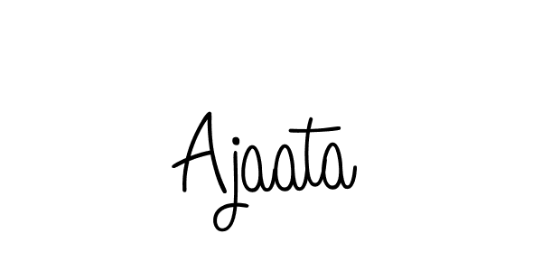 Design your own signature with our free online signature maker. With this signature software, you can create a handwritten (Angelique-Rose-font-FFP) signature for name Ajaata. Ajaata signature style 5 images and pictures png