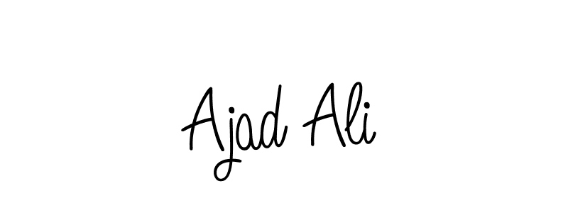 The best way (Angelique-Rose-font-FFP) to make a short signature is to pick only two or three words in your name. The name Ajad Ali include a total of six letters. For converting this name. Ajad Ali signature style 5 images and pictures png