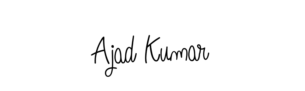 Design your own signature with our free online signature maker. With this signature software, you can create a handwritten (Angelique-Rose-font-FFP) signature for name Ajad Kumar. Ajad Kumar signature style 5 images and pictures png
