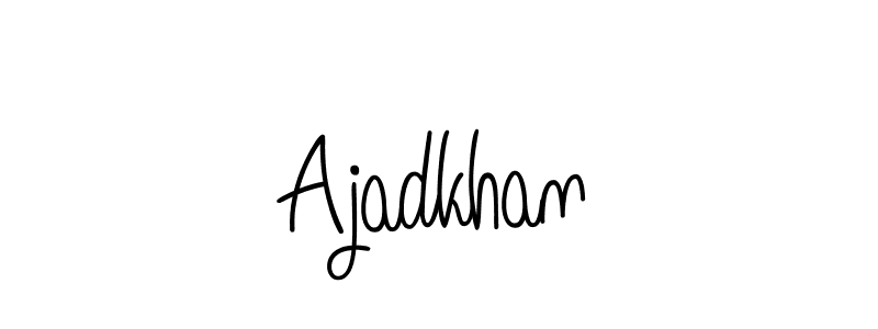 Create a beautiful signature design for name Ajadkhan. With this signature (Angelique-Rose-font-FFP) fonts, you can make a handwritten signature for free. Ajadkhan signature style 5 images and pictures png