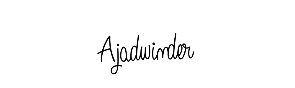 Use a signature maker to create a handwritten signature online. With this signature software, you can design (Angelique-Rose-font-FFP) your own signature for name Ajadwinder. Ajadwinder signature style 5 images and pictures png