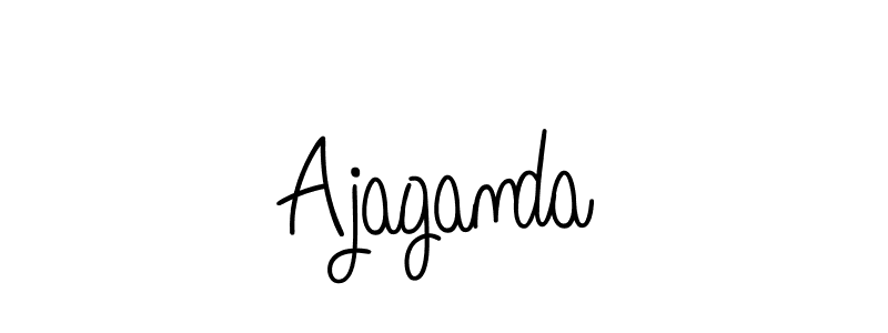 You should practise on your own different ways (Angelique-Rose-font-FFP) to write your name (Ajaganda) in signature. don't let someone else do it for you. Ajaganda signature style 5 images and pictures png