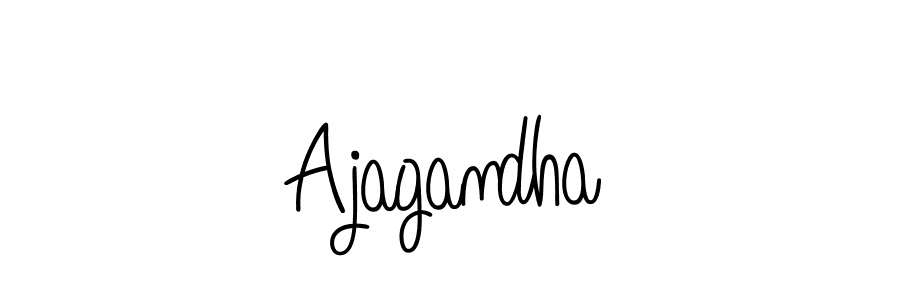 Make a beautiful signature design for name Ajagandha. With this signature (Angelique-Rose-font-FFP) style, you can create a handwritten signature for free. Ajagandha signature style 5 images and pictures png