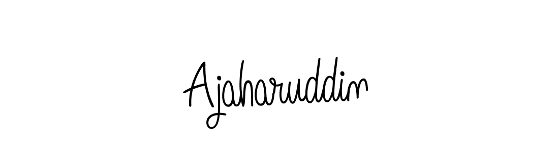 Design your own signature with our free online signature maker. With this signature software, you can create a handwritten (Angelique-Rose-font-FFP) signature for name Ajaharuddin. Ajaharuddin signature style 5 images and pictures png