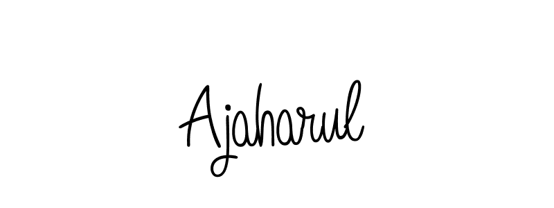 Once you've used our free online signature maker to create your best signature Angelique-Rose-font-FFP style, it's time to enjoy all of the benefits that Ajaharul name signing documents. Ajaharul signature style 5 images and pictures png