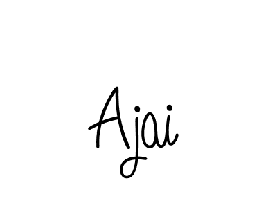 Design your own signature with our free online signature maker. With this signature software, you can create a handwritten (Angelique-Rose-font-FFP) signature for name Ajai. Ajai signature style 5 images and pictures png